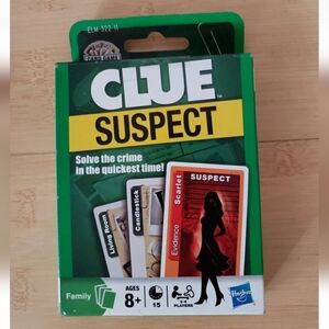 Hasbro Clue Suspect Card Game For Travel